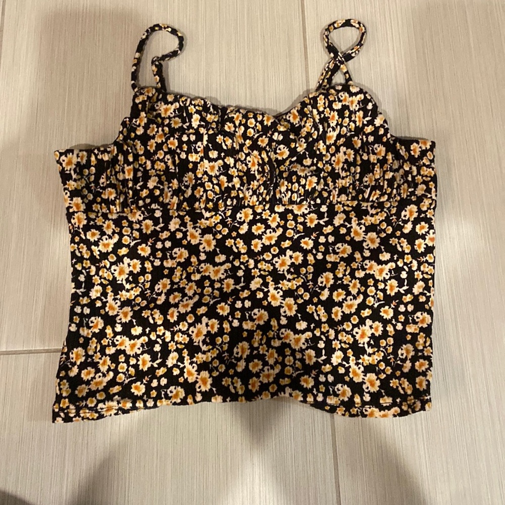 Flower crop top